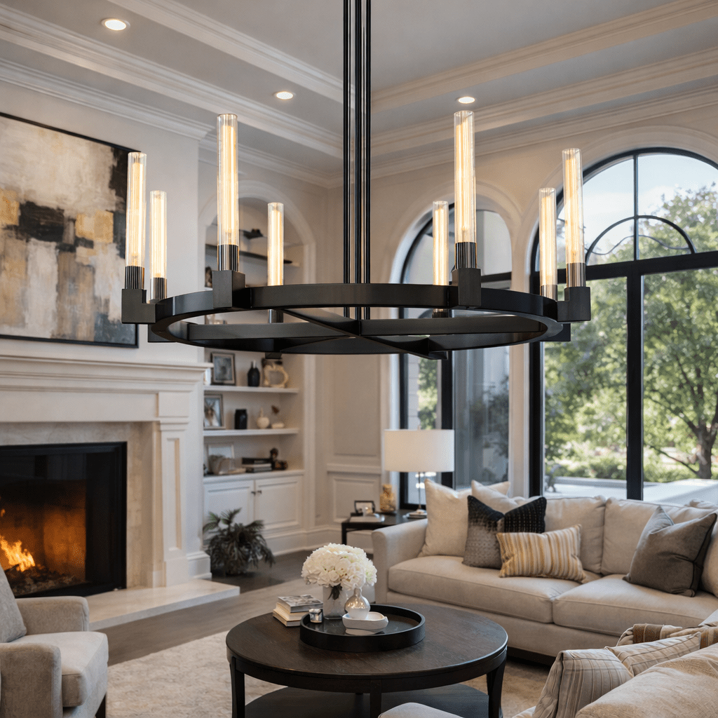 Bannele Round Chandelier - fovolighting