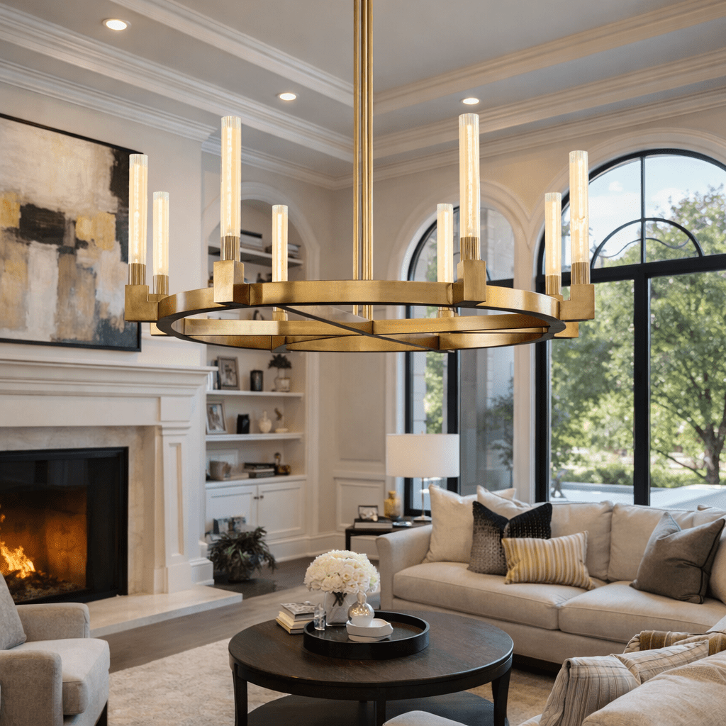 Bannele Round Chandelier - fovolighting