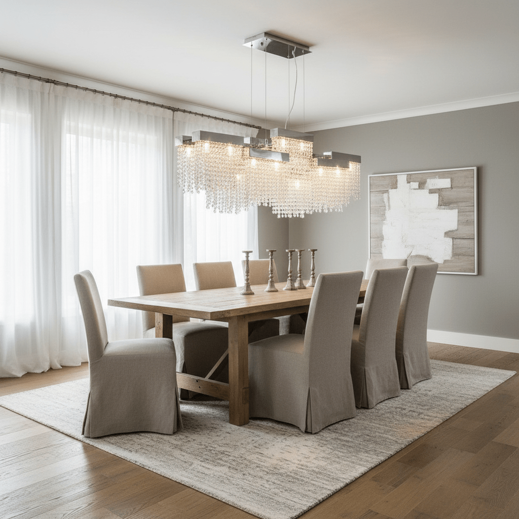 Barton Crystal Dining Room Chandelier - fovolighting