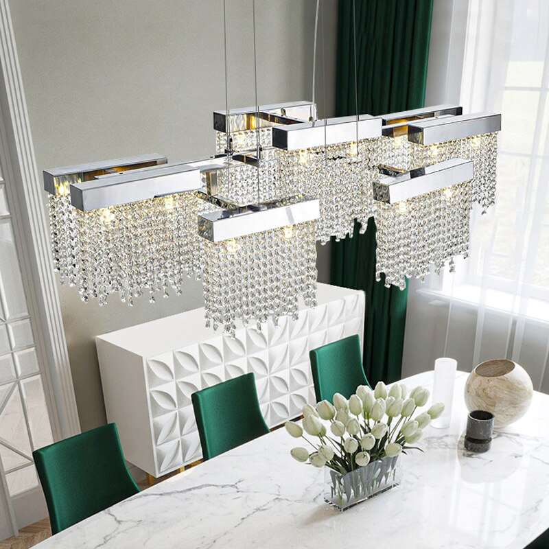 Barton Crystal Dining Room Chandelier - fovolighting