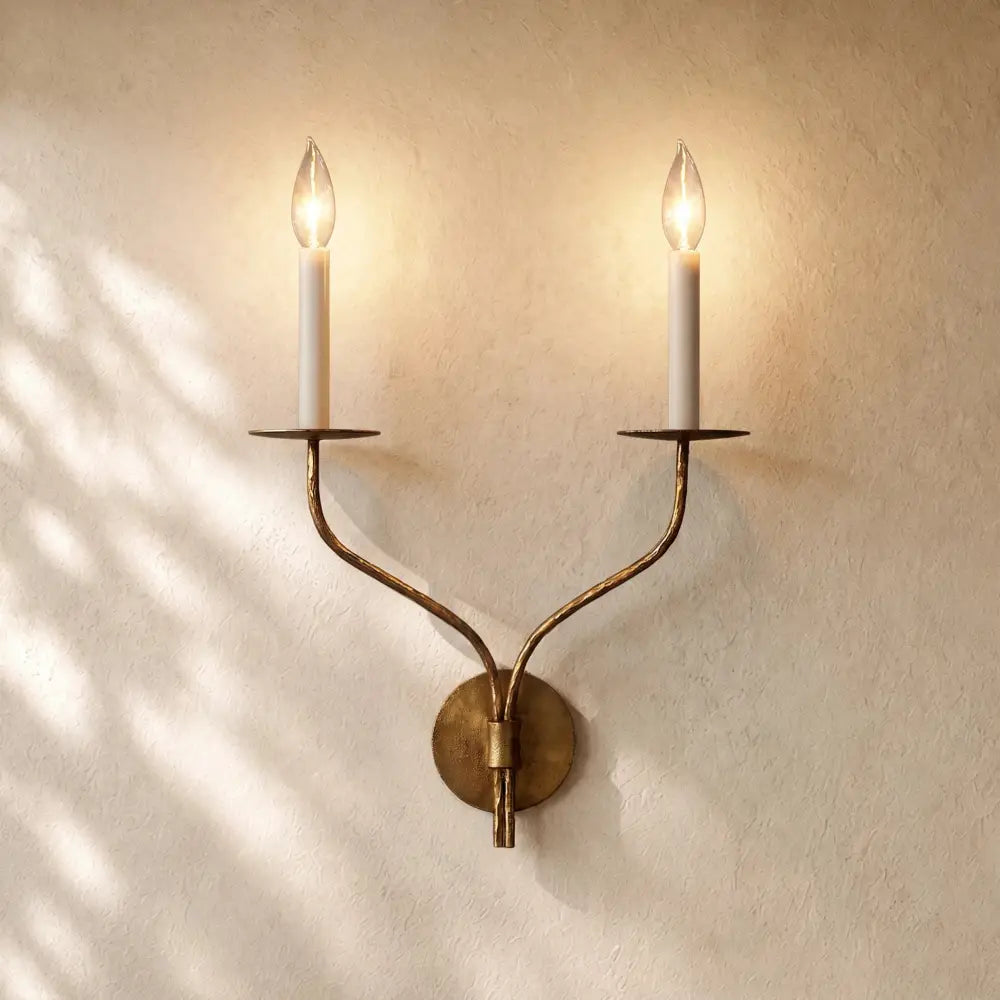 Belf Sconce - 19’’ / Gilded Iron
