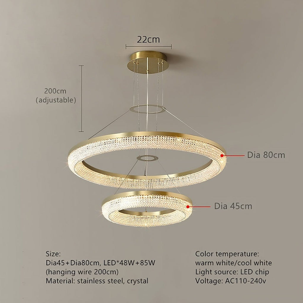 Bergamo Crystal Chandelier - fovolighting