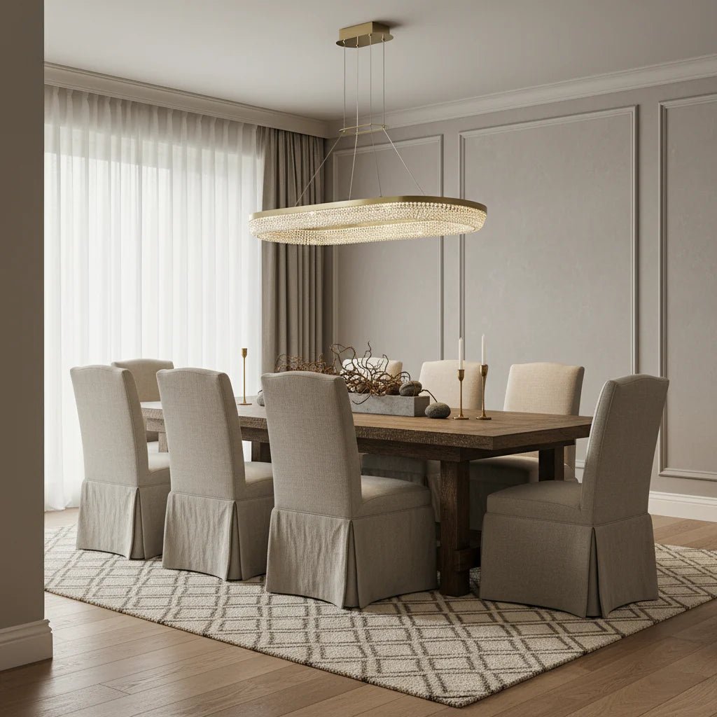 Bergamo Crystal Dining Chandelier - fovolighting
