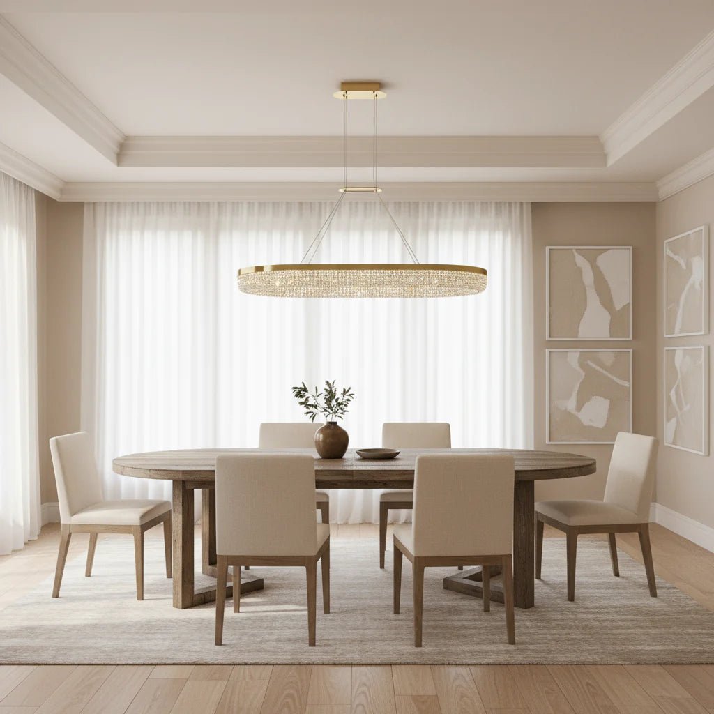 Bergamo Crystal Dining Chandelier - fovolighting