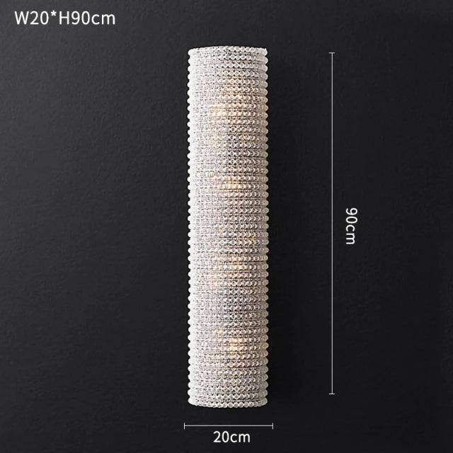 Bergamo Crystal Wall Sconce - fovolighting