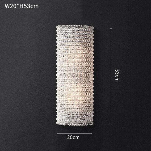Bergamo Crystal Wall Sconce - fovolighting