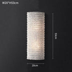 Bergamo Crystal Wall Sconce - fovolighting