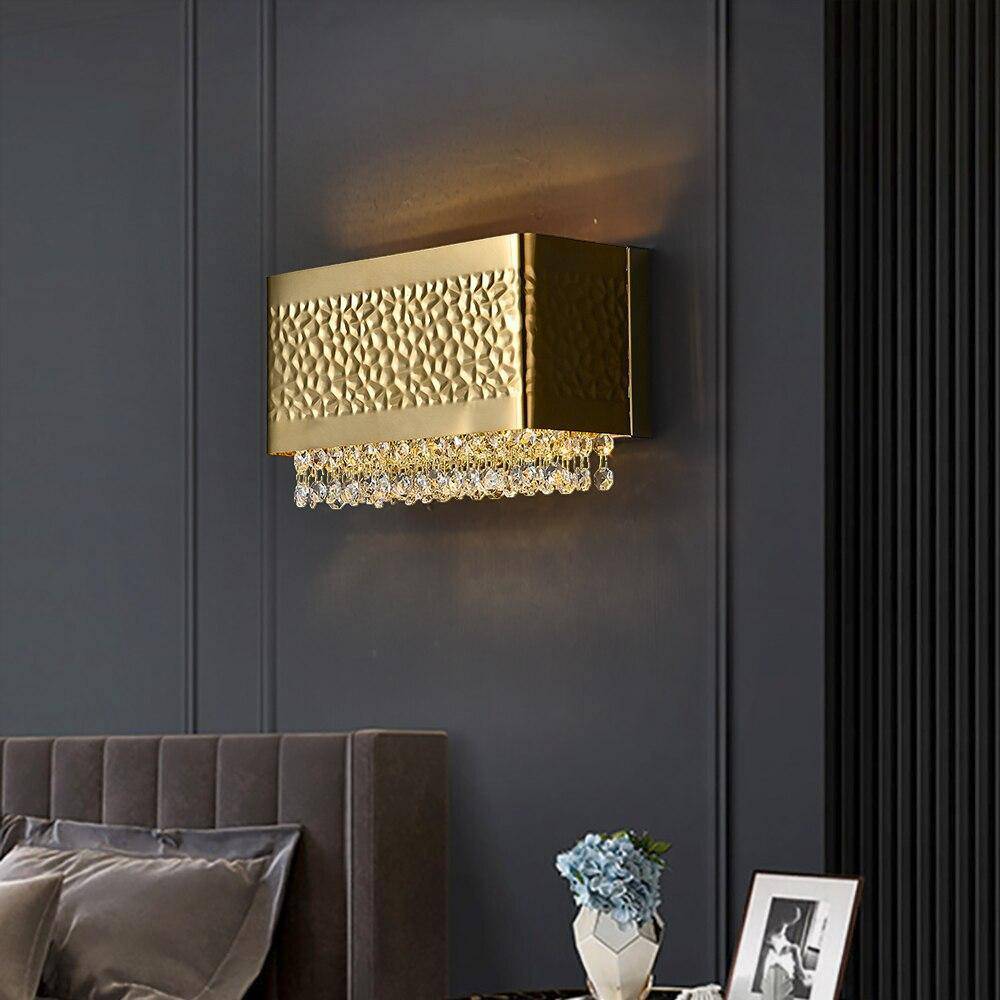 Bern Gold Plated Wall Sconce - fovolighting