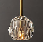 Beula De Clear Cristal Glass Rod Pendant - fovolighting
