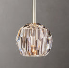 Beula De Clear Cristal Glass Rod Pendant - fovolighting
