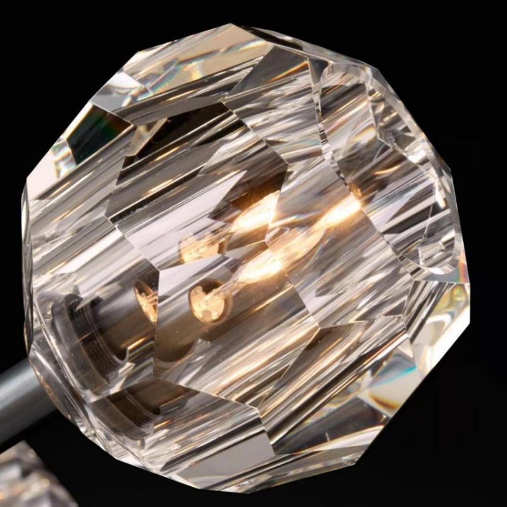 Beula De Clear Cristal Glass Rod Pendant - fovolighting