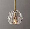 Beula De Clear Cristal Glass Rod Pendant - fovolighting