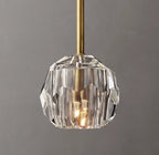 Beula De Clear Cristal Glass Rod Pendant - fovolighting