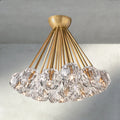 Beula De Clear/ Smoke Cristal Flushmount 24" - fovolighting