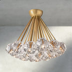 Beula De Clear/ Smoke Cristal Flushmount 24" - fovolighting