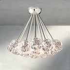 Beula De Clear/ Smoke Cristal Flushmount 24" - fovolighting