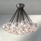 Beula De Clear/ Smoke Cristal Flushmount 24" - fovolighting