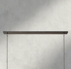 Beula De Cristal Clear Glass Linear Chandelier 48", 60" - fovolighting