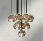 Beula De Cristal Clear/ Smoke Glass Round Cluster Chandelier 14", 19", 24", 30", 40" - fovolighting