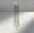 Beula De Cristal Clear/ Smoke Glass Round Cluster Chandelier 14", 19", 24", 30", 40" - fovolighting