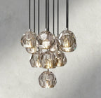 Beula De Cristal Clear/ Smoke Glass Round Cluster Chandelier 14", 19", 24", 30", 40" - fovolighting