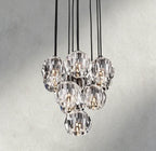 Beula De Cristal Clear/ Smoke Glass Round Cluster Chandelier 14", 19", 24", 30", 40" - fovolighting