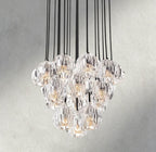 Beula De Cristal Clear/ Smoke Glass Round Cluster Chandelier 14", 19", 24", 30", 40" - fovolighting