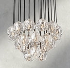 Beula De Cristal Clear/ Smoke Glass Round Cluster Chandelier 14", 19", 24", 30", 40" - fovolighting