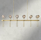 Beula De Cristal Double Linear Chandelier 60" - fovolighting