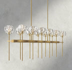 Beula De Cristal Double Linear Chandelier 60" - fovolighting