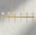 Beula De Cristal Double Linear Chandelier 60" - fovolighting