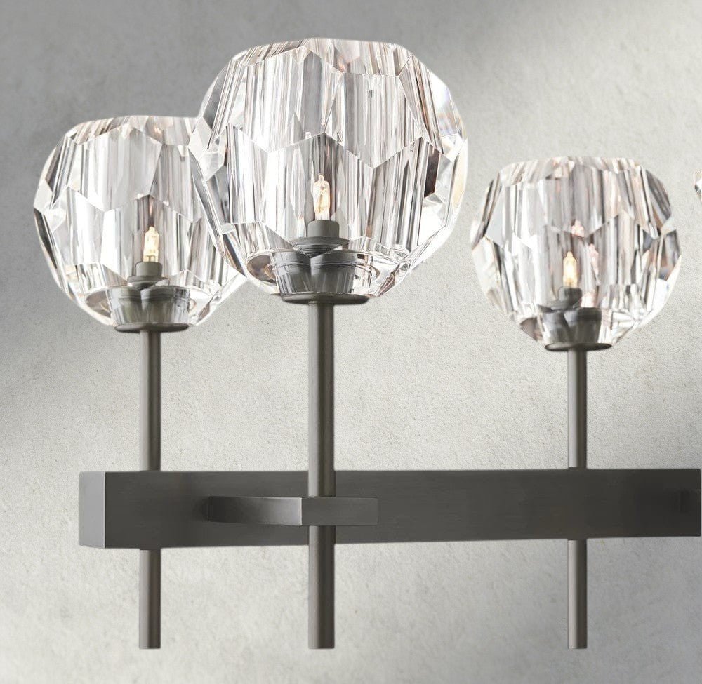 Beula De Cristal Double Linear Chandelier 60" - fovolighting