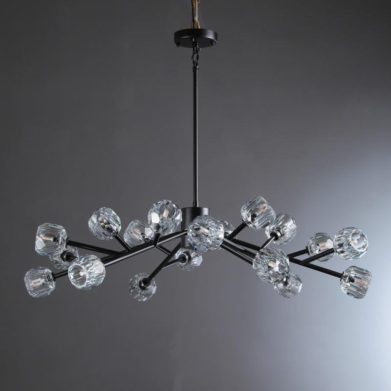 Beula De Cristal Round Chandelier 24", 36", 48", 60", 72" - fovolighting
