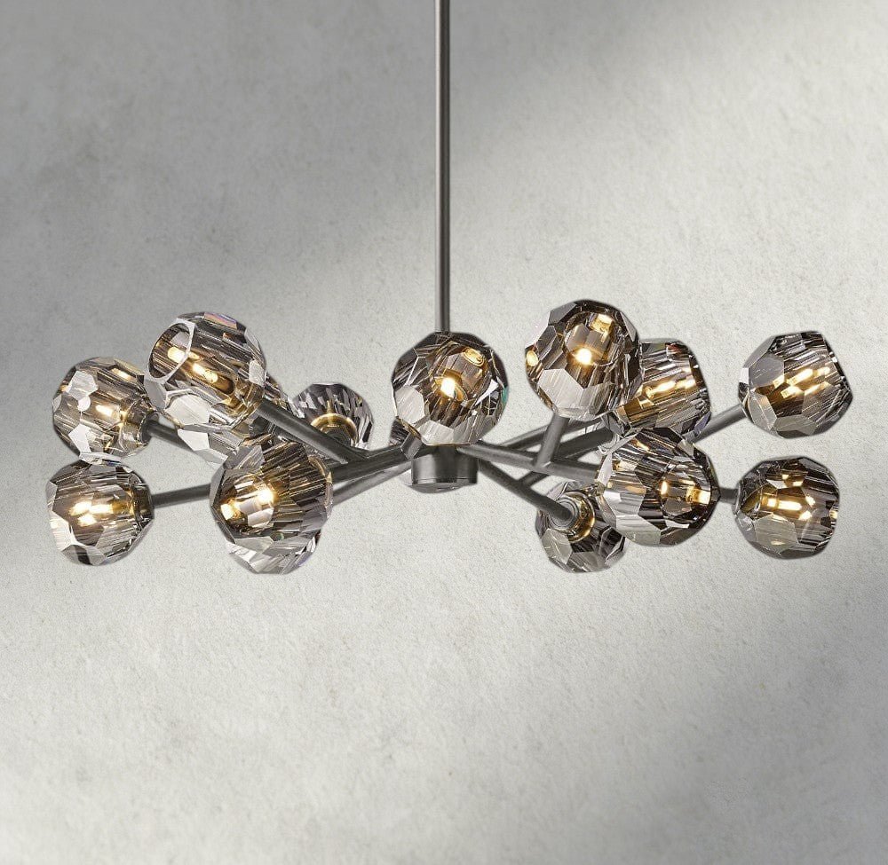 Beula De Cristal Round Chandelier 24", 36", 48", 60", 72" - fovolighting