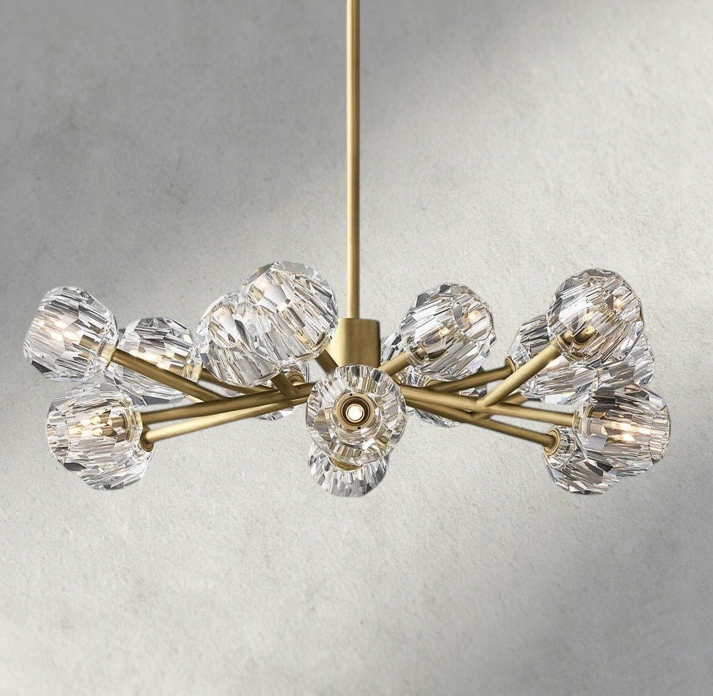 Beula De Cristal Round Chandelier 24", 36", 48", 60", 72" - fovolighting