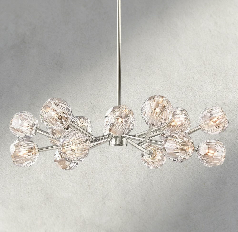 Beula De Cristal Round Chandelier 24", 36", 48", 60", 72" - fovolighting