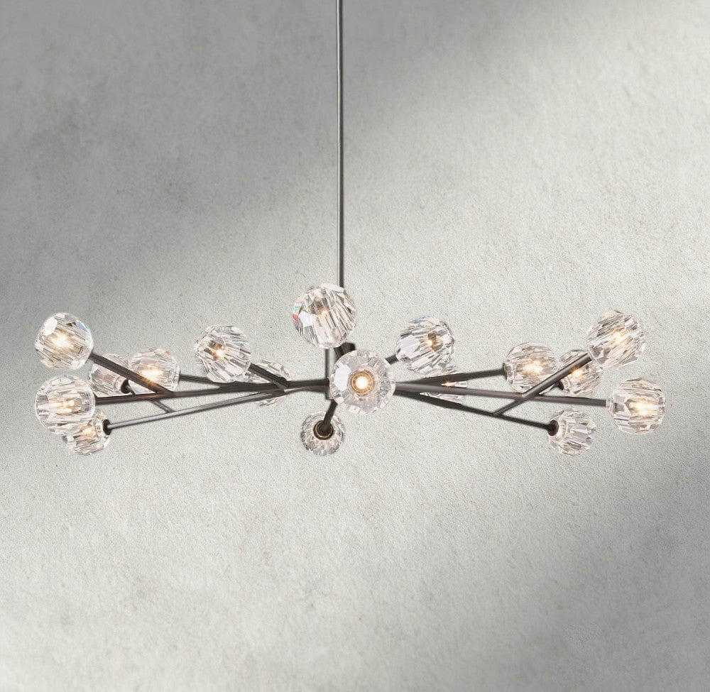 Beula De Cristal Round Chandelier 24", 36", 48", 60", 72" - fovolighting
