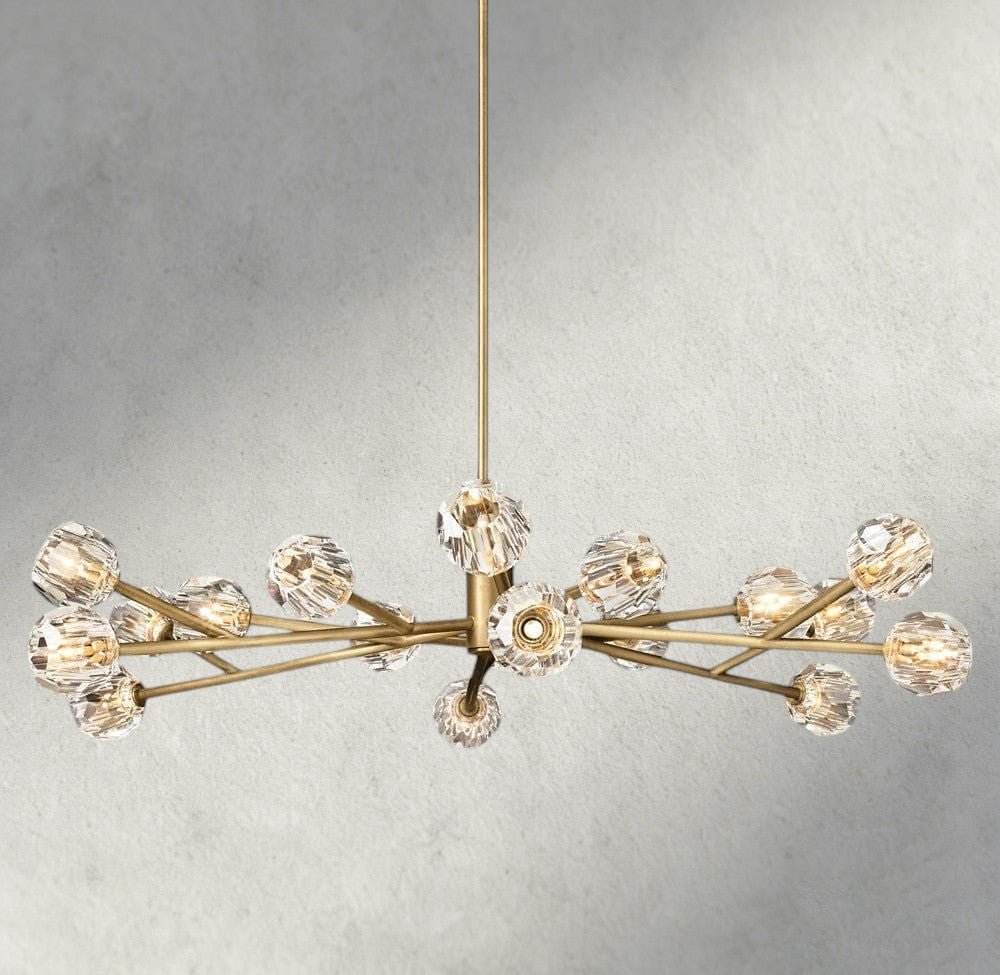 Beula De Cristal Round Chandelier 24", 36", 48", 60", 72" - fovolighting