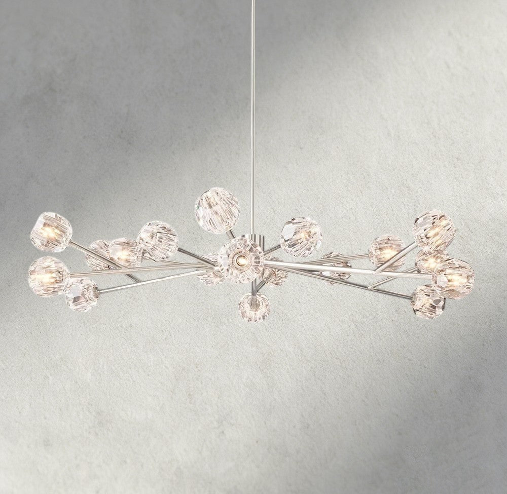 Beula De Cristal Round Chandelier 24", 36", 48", 60", 72" - fovolighting