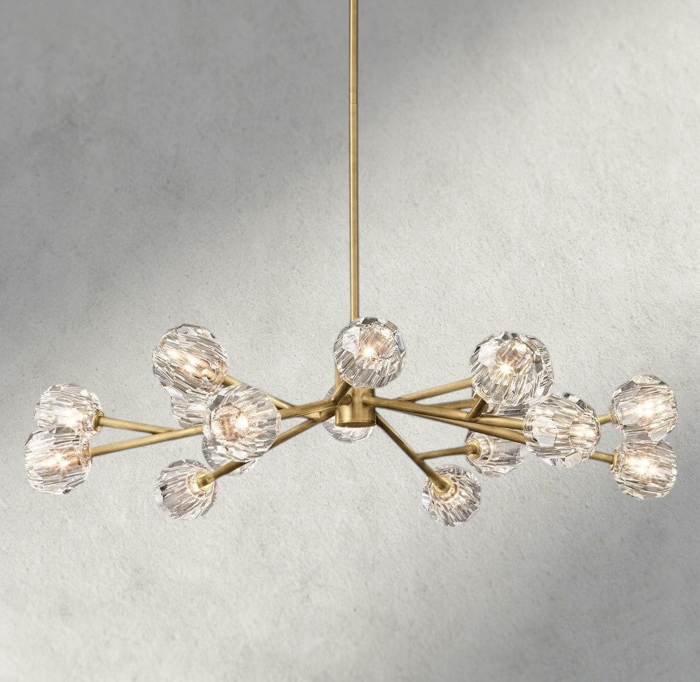 Beula De Cristal Round Chandelier 24", 36", 48", 60", 72" - fovolighting