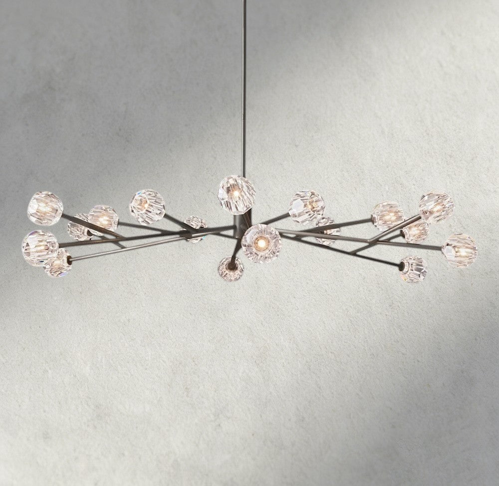 Beula De Cristal Round Chandelier 24", 36", 48", 60", 72" - fovolighting