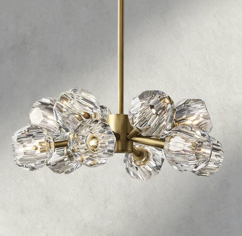 Beula De Cristal Round Chandelier 24", 36", 48", 60", 72" - fovolighting