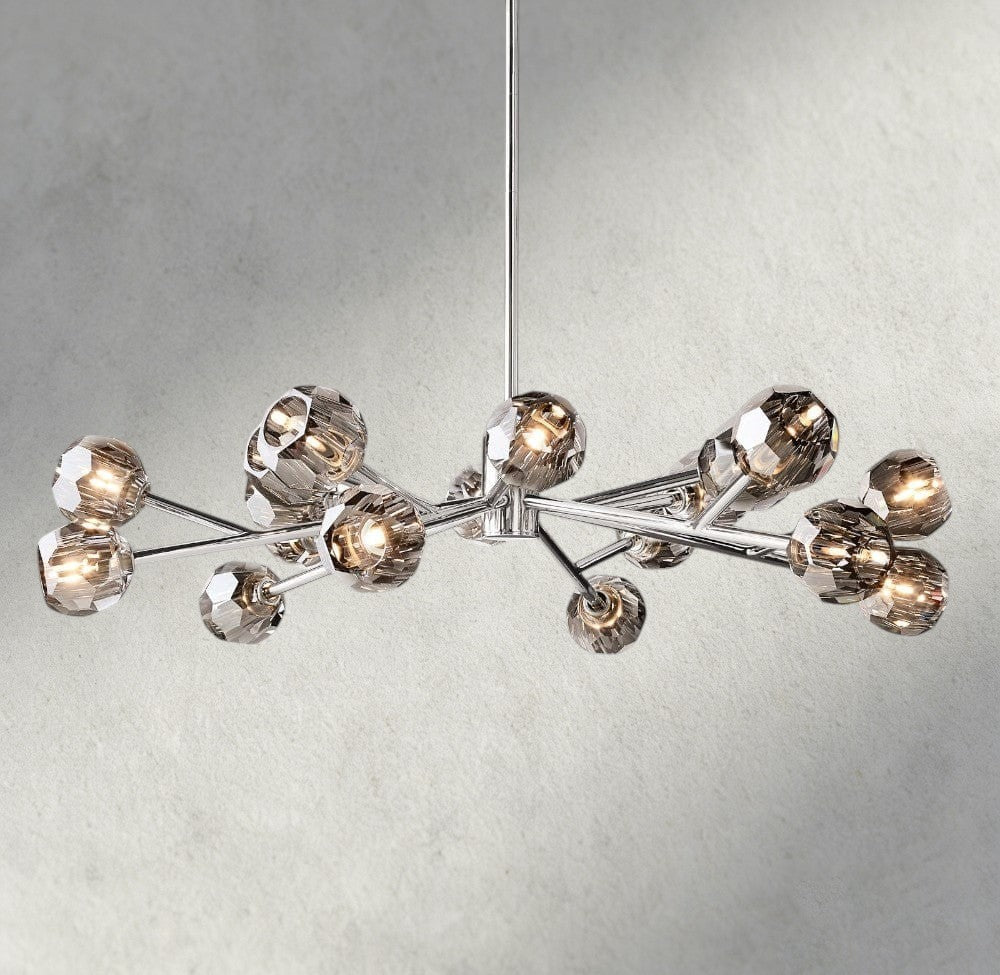 Beula De Cristal Round Chandelier 24", 36", 48", 60", 72" - fovolighting