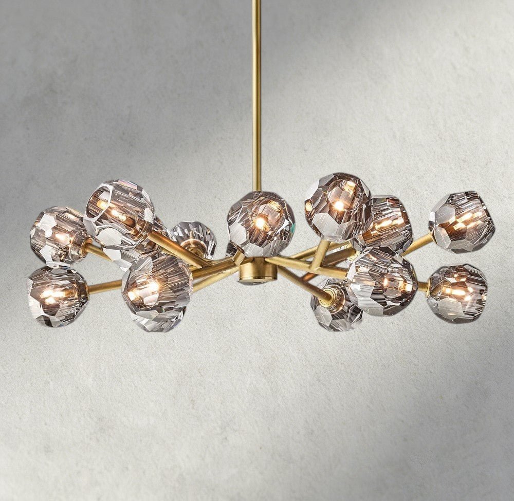 Beula De Cristal Round Chandelier 24", 36", 48", 60", 72" - fovolighting