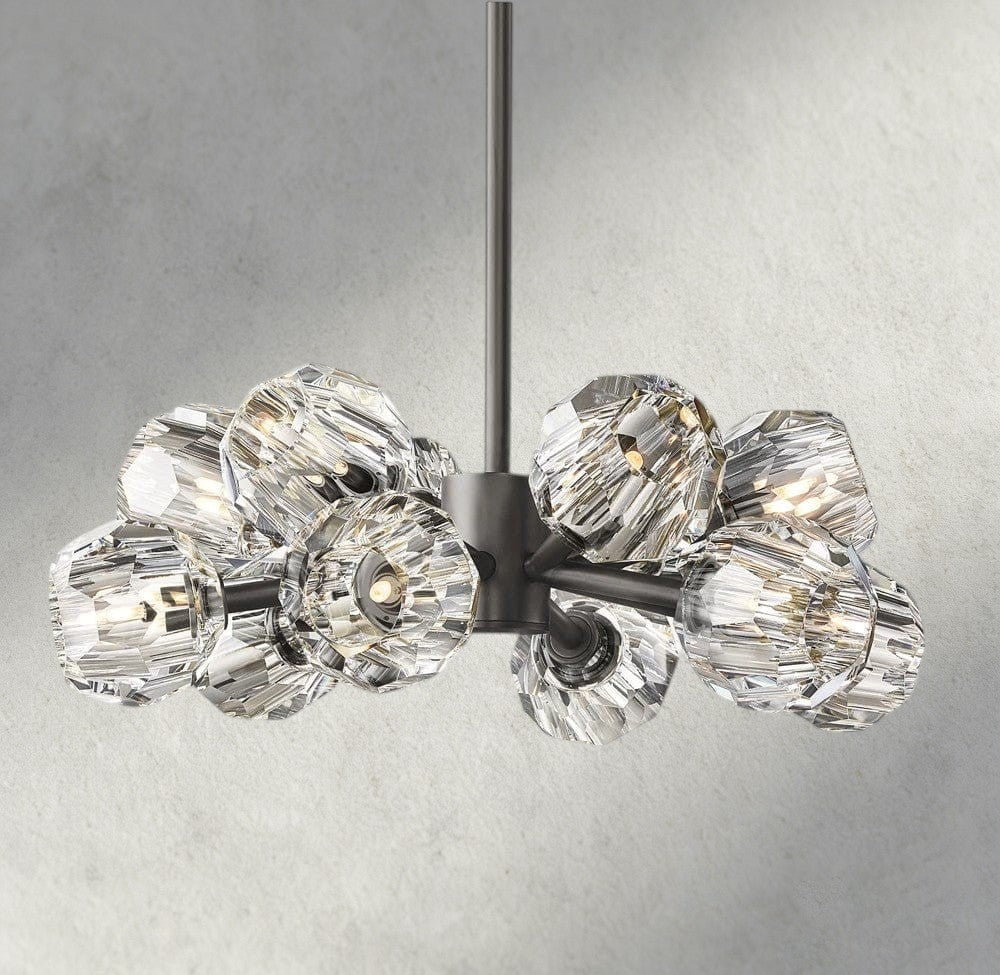 Beula De Cristal Round Chandelier 24", 36", 48", 60", 72" - fovolighting