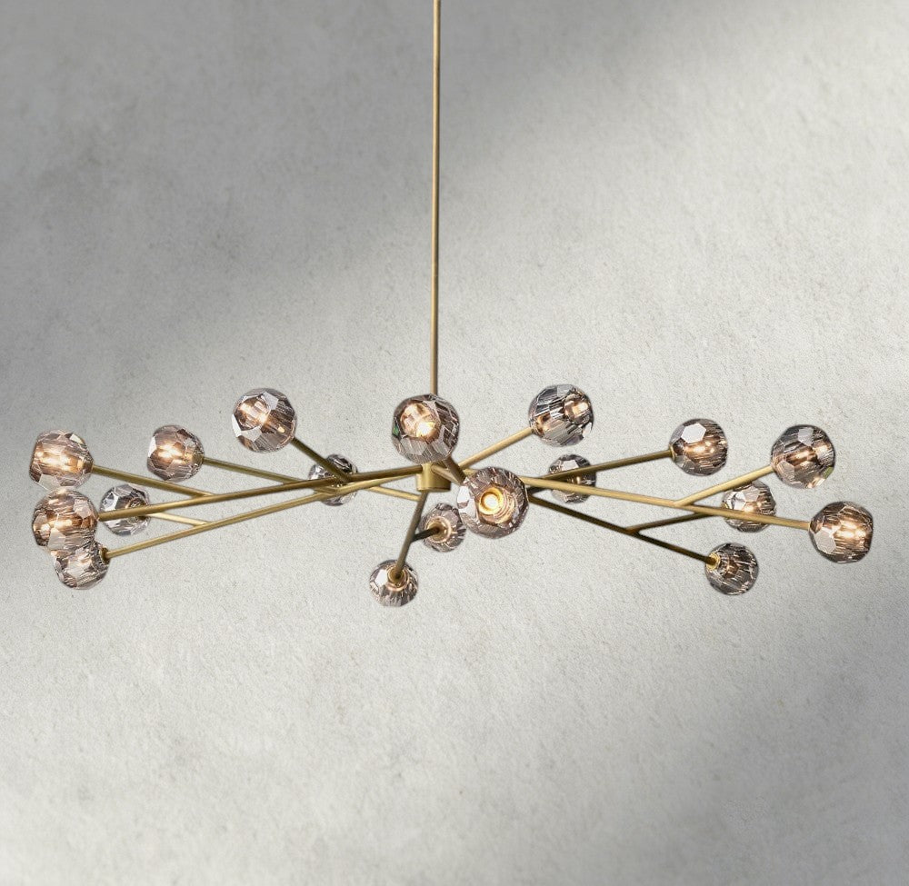 Beula De Cristal Round Chandelier 24", 36", 48", 60", 72" - fovolighting