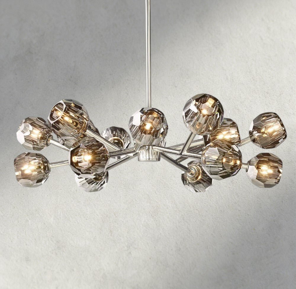 Beula De Cristal Round Chandelier 24", 36", 48", 60", 72" - fovolighting