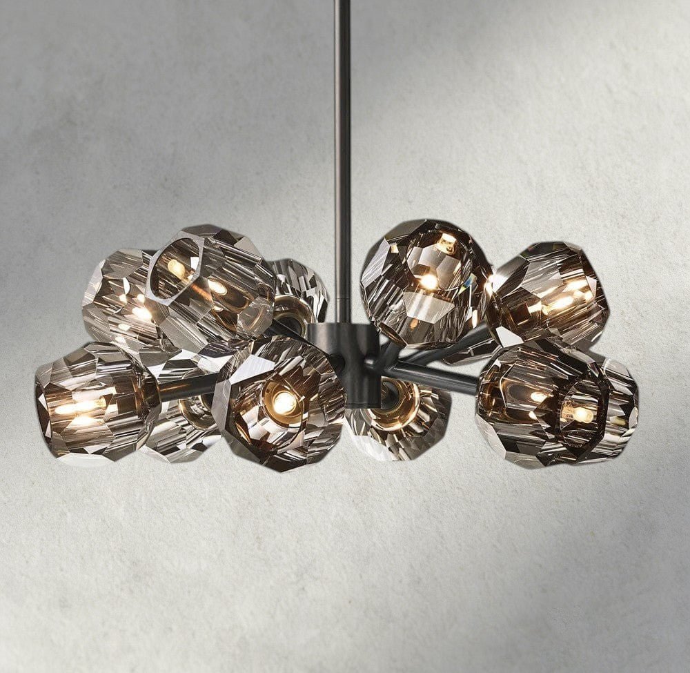 Beula De Cristal Round Chandelier 24", 36", 48", 60", 72" - fovolighting