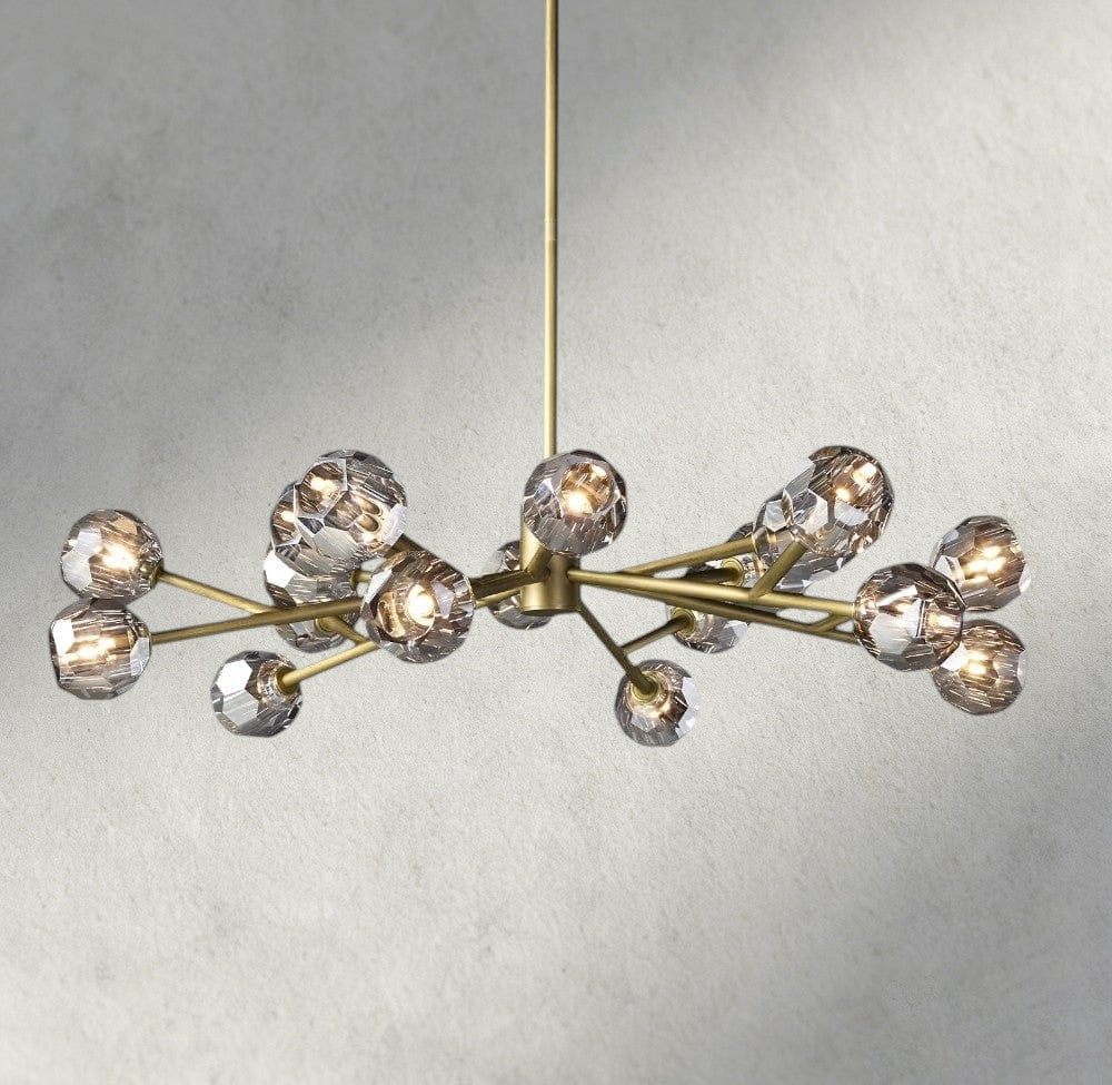Beula De Cristal Round Chandelier 24", 36", 48", 60", 72" - fovolighting