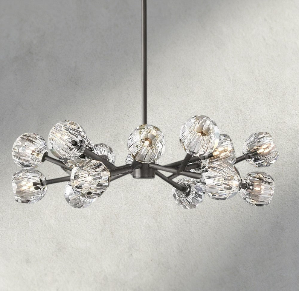 Beula De Cristal Round Chandelier 24", 36", 48", 60", 72" - fovolighting
